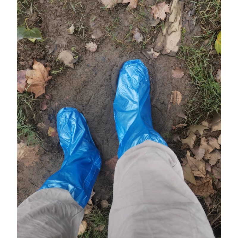 Cycling Gear For Rain - PVC-Regenstiefelüberzüge, rutschfest, wasserdicht, rutschfest, für Radfahren