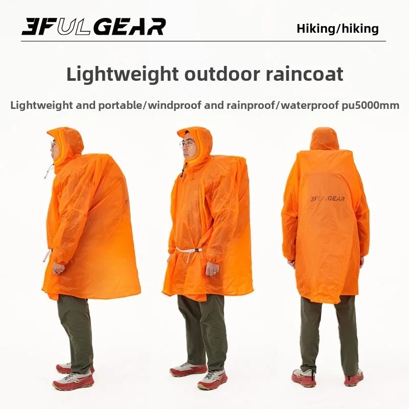 Cycling Gear For Rain - Ultraleichter Regenponcho 3F UL GEAR 15D/210T