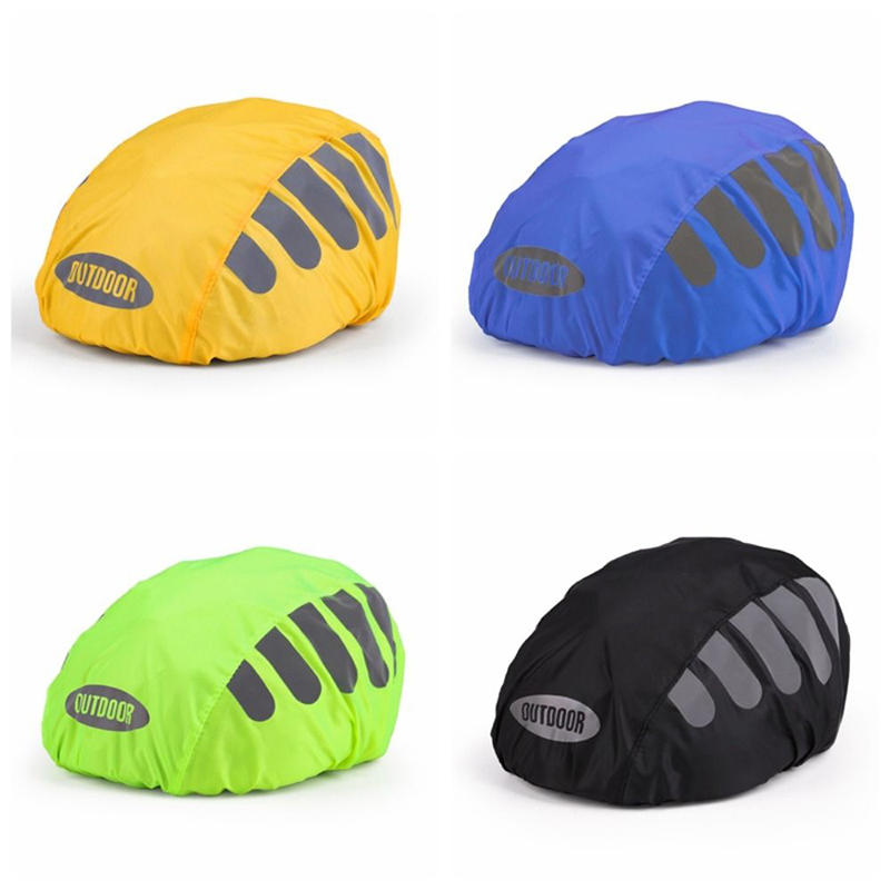 Cycling Gear For Rain - 1 Stück Fahrradhelm-Regenschutz mit reflektierendem Streifen,
