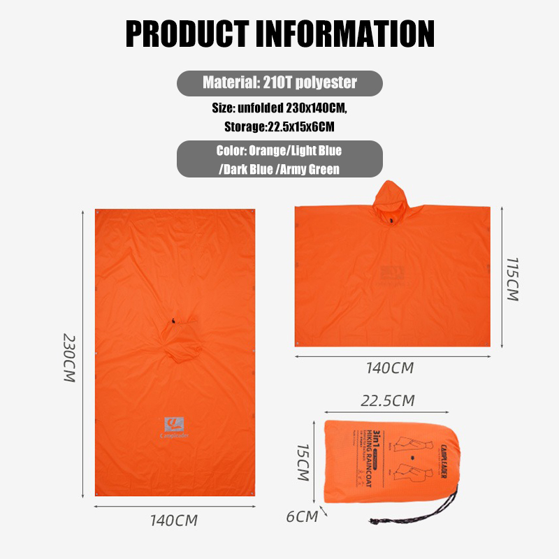 3-in-1 Leichter Regenponcho, W – Cycling Gear For Rain Bewertung und Preis