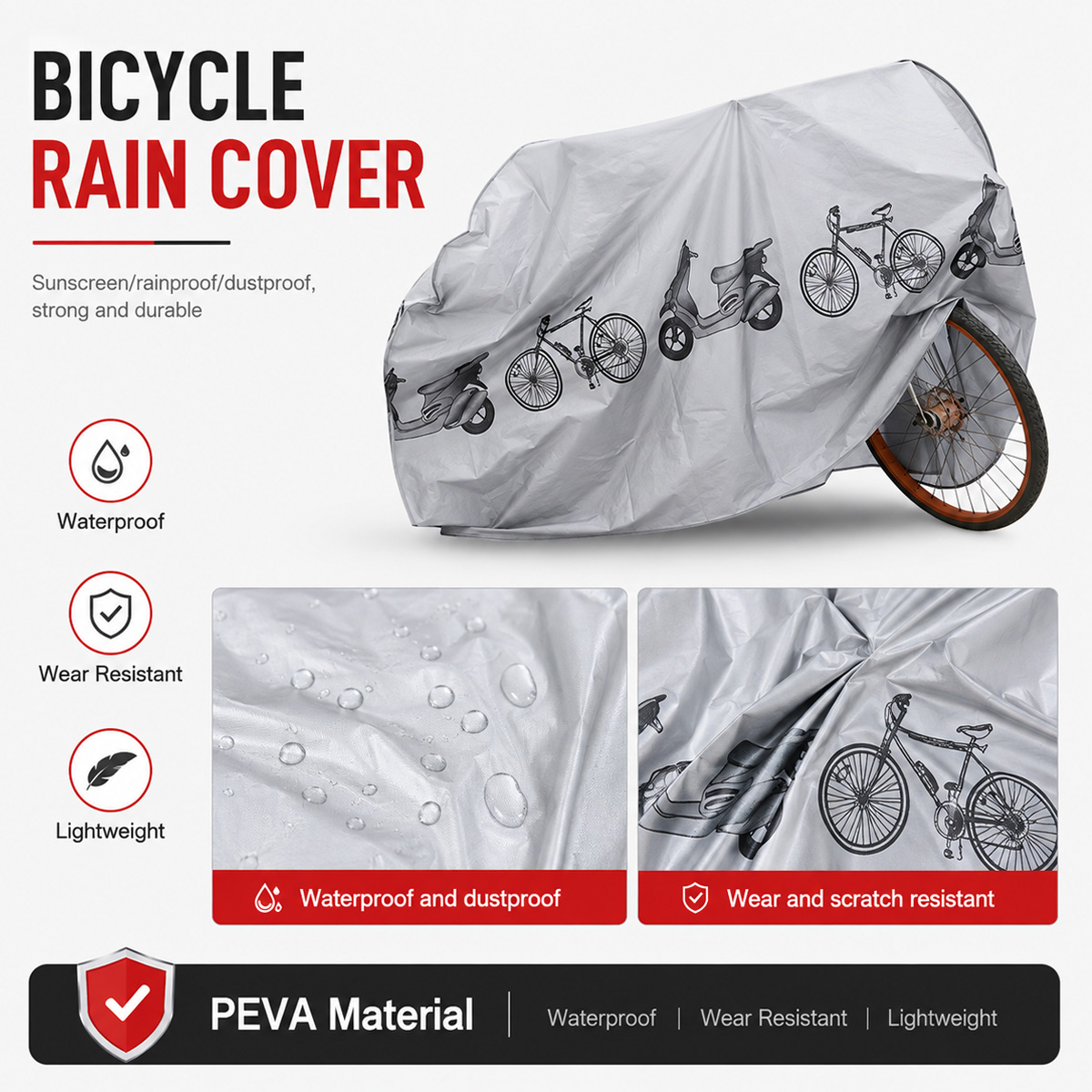 PINMOAP Universelle Fahrrad-Re – Cycling Gear For Rain Bewertung und Preis
