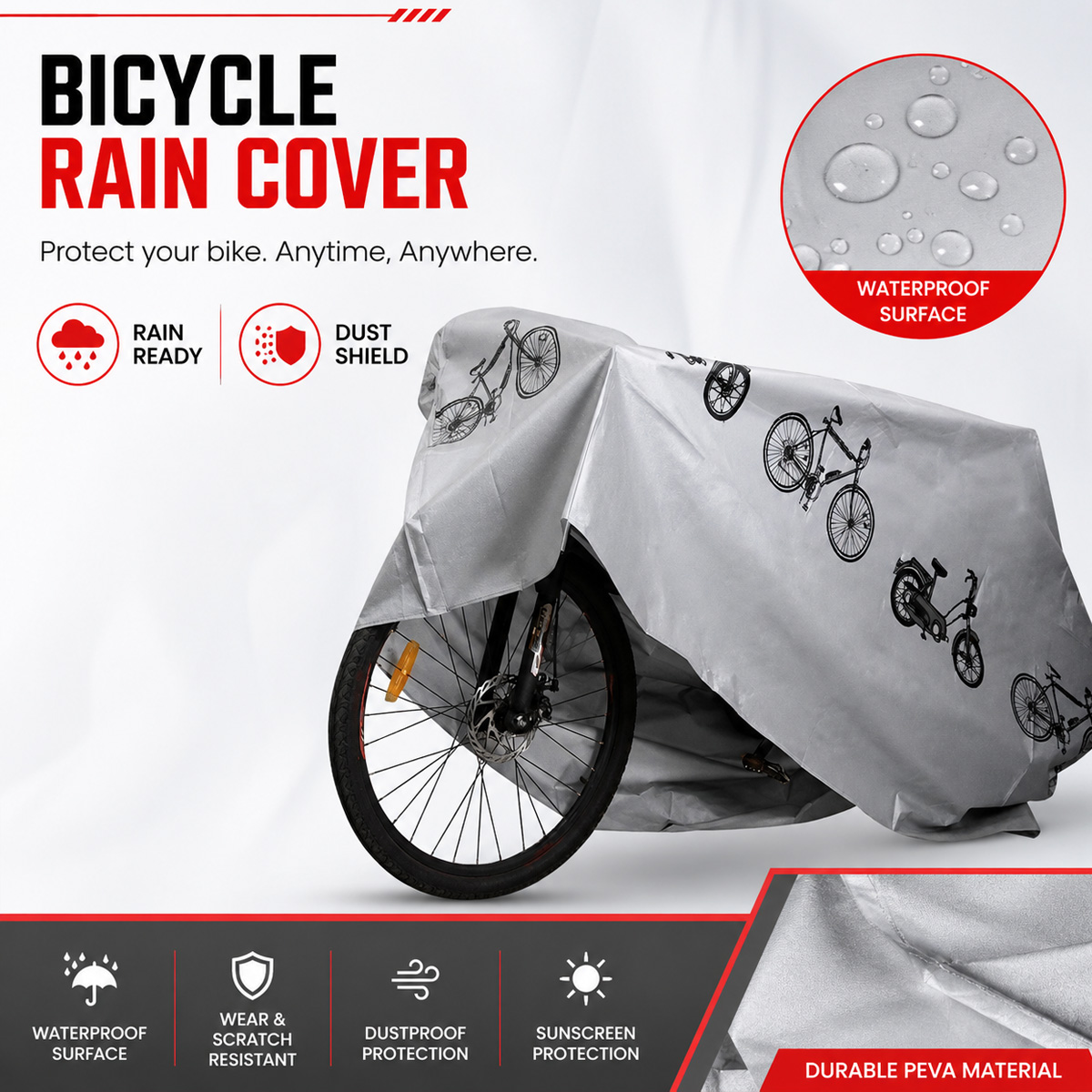 PINMOAP Universelle Fahrrad-Re – Cycling Gear For Rain Bewertung und Preis
