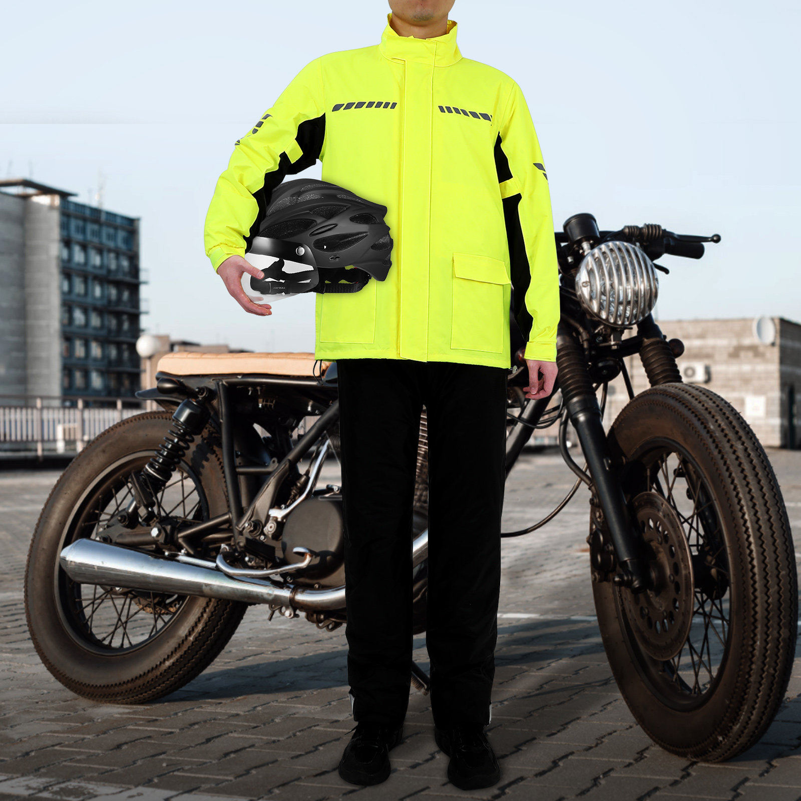 1 Set Herren Outdoor Fahrrad-R – Cycling Gear For Rain Bewertung und Preis